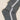 knee high grey organic cotton dress socks with a stripe
